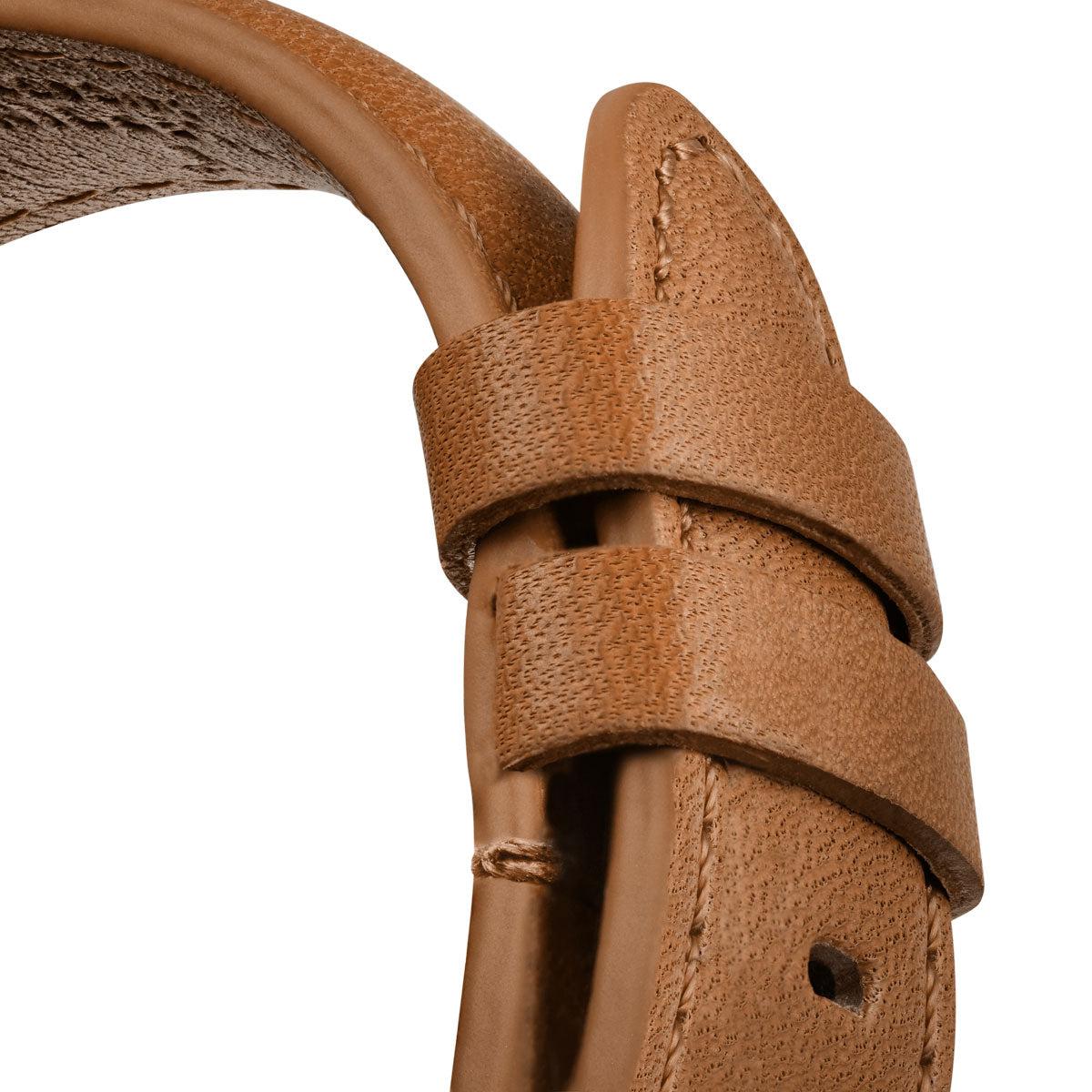 TAN HORWEEN LEATHER APPLE WATCH STRAPS