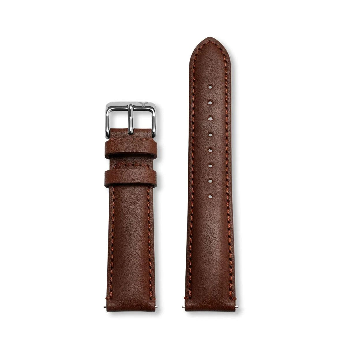 COGNAC ESSEX HORWEEN LEATHER STRAP