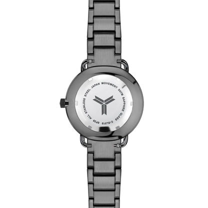 GUNMETAL 316L LADDER WATCH BRACELET