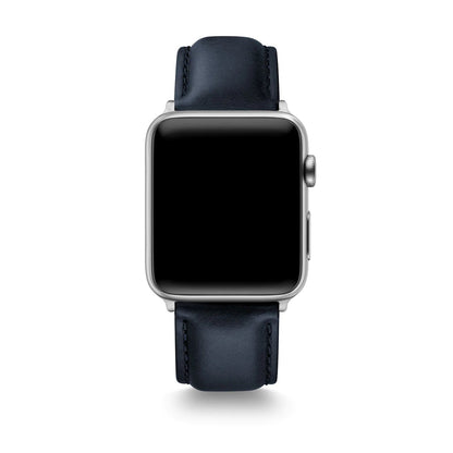 DARK NAVY HORWEEN LEATHER APPLE WATCH STRAPS